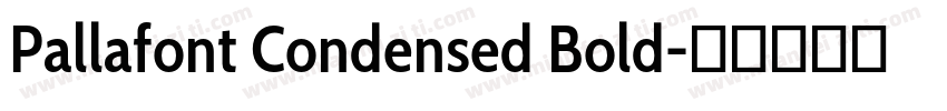 Pallafont Condensed Bold字体转换
